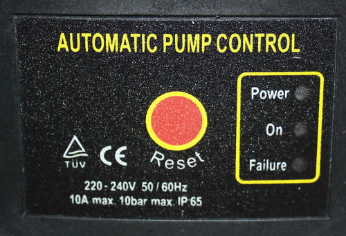 Water Pump Pressure Control Switch Adjustable